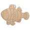 Striped Clownfish Unfinished Craft Wood Holiday Christmas Tree DIY Pre-Drilled Ornament